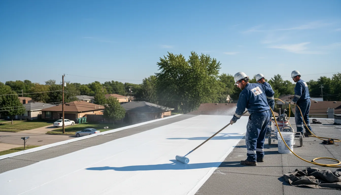 Commercial roof coating in Leoti, KS near me